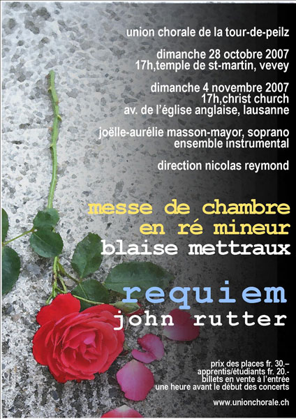 Affiche 2007 Union Chorale de La Tour-de-Peilz